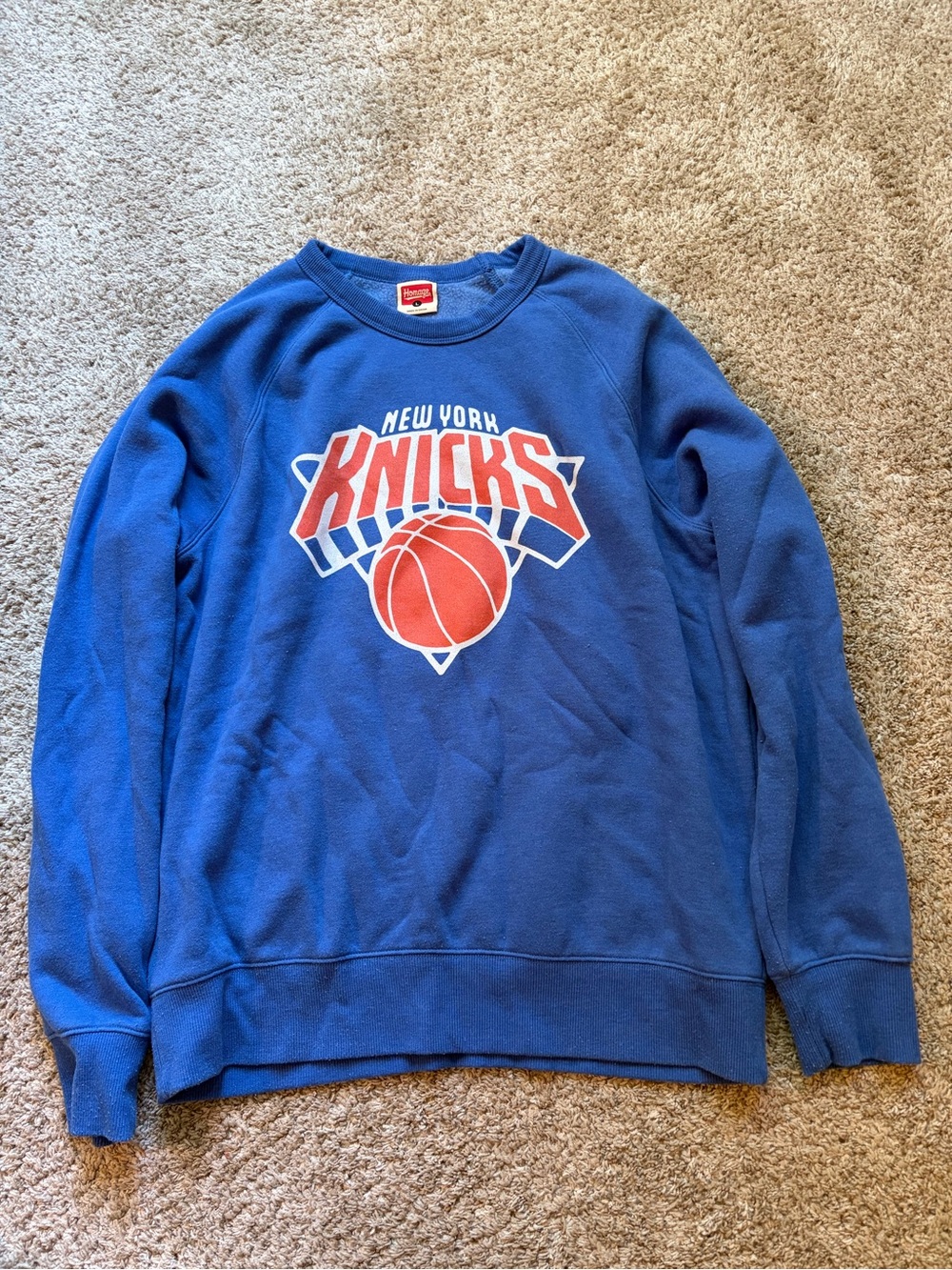New York Knicks Blue Crewneck Sweatshirt